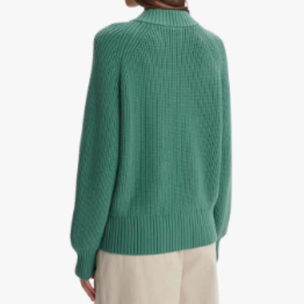 Varley Teal Zip-Up Cardigan Deep Sea - Picture 4 of 10